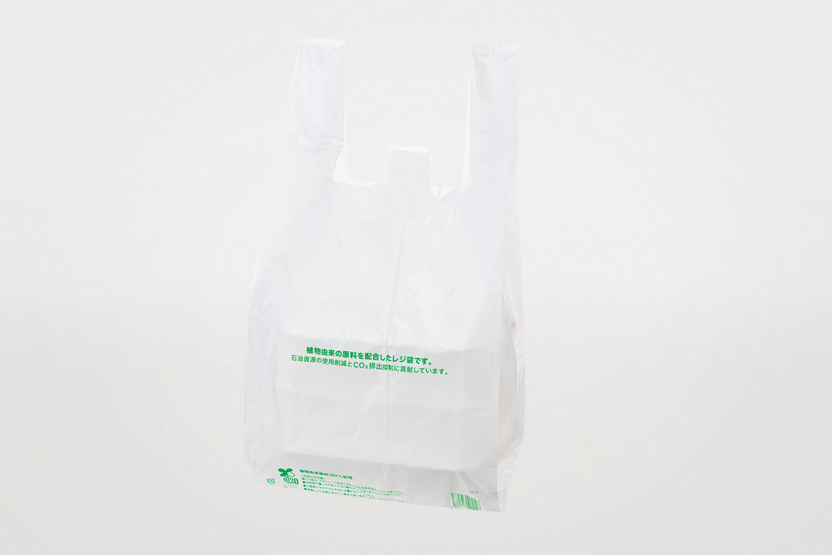 バイオマスレジ袋３０ Ｍサイズ 乳白（エコ) | パックスタイル エコ | パックスタイル