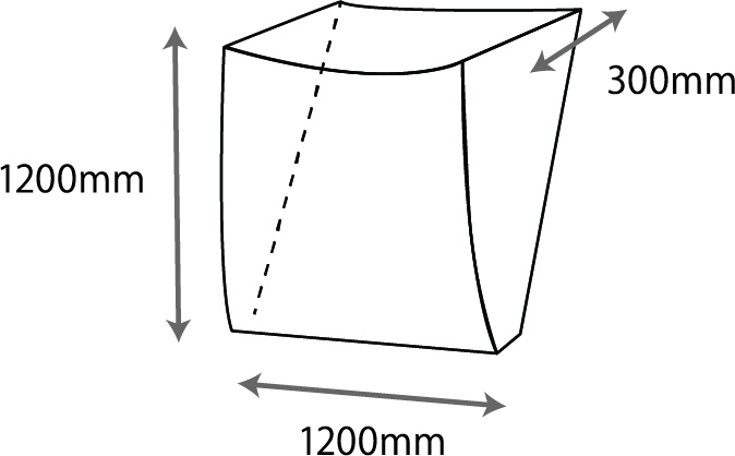 ＰＳ回収袋１５μ　１５００×１２００
