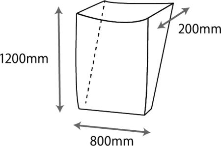 ＰＳ回収袋１８μ　１０００×１２００